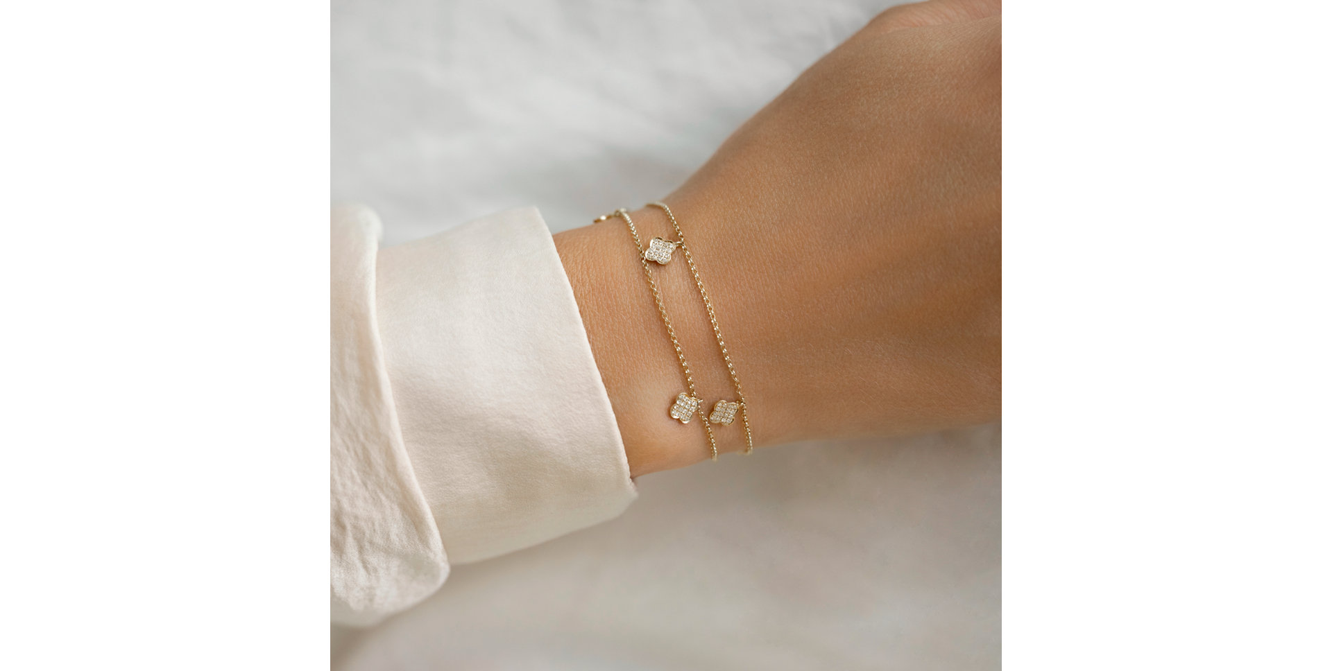 Bracelet with diamonds Endless Luck