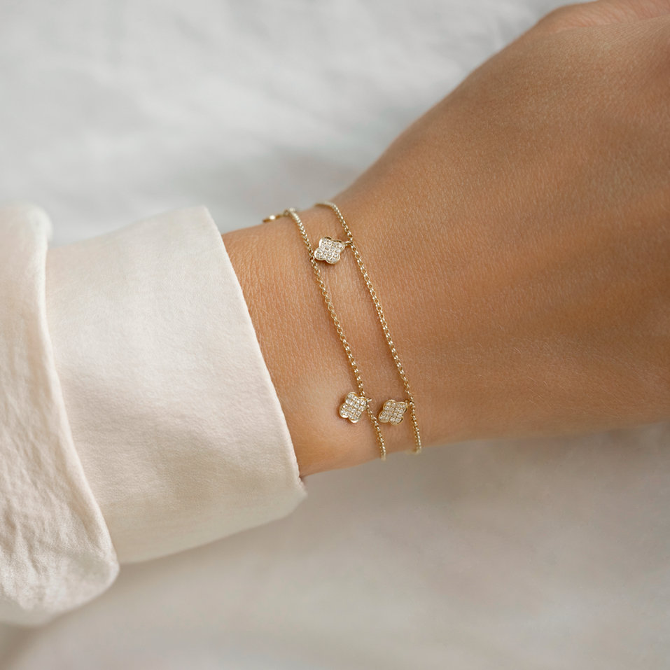 Bracelet with diamonds Endless Luck