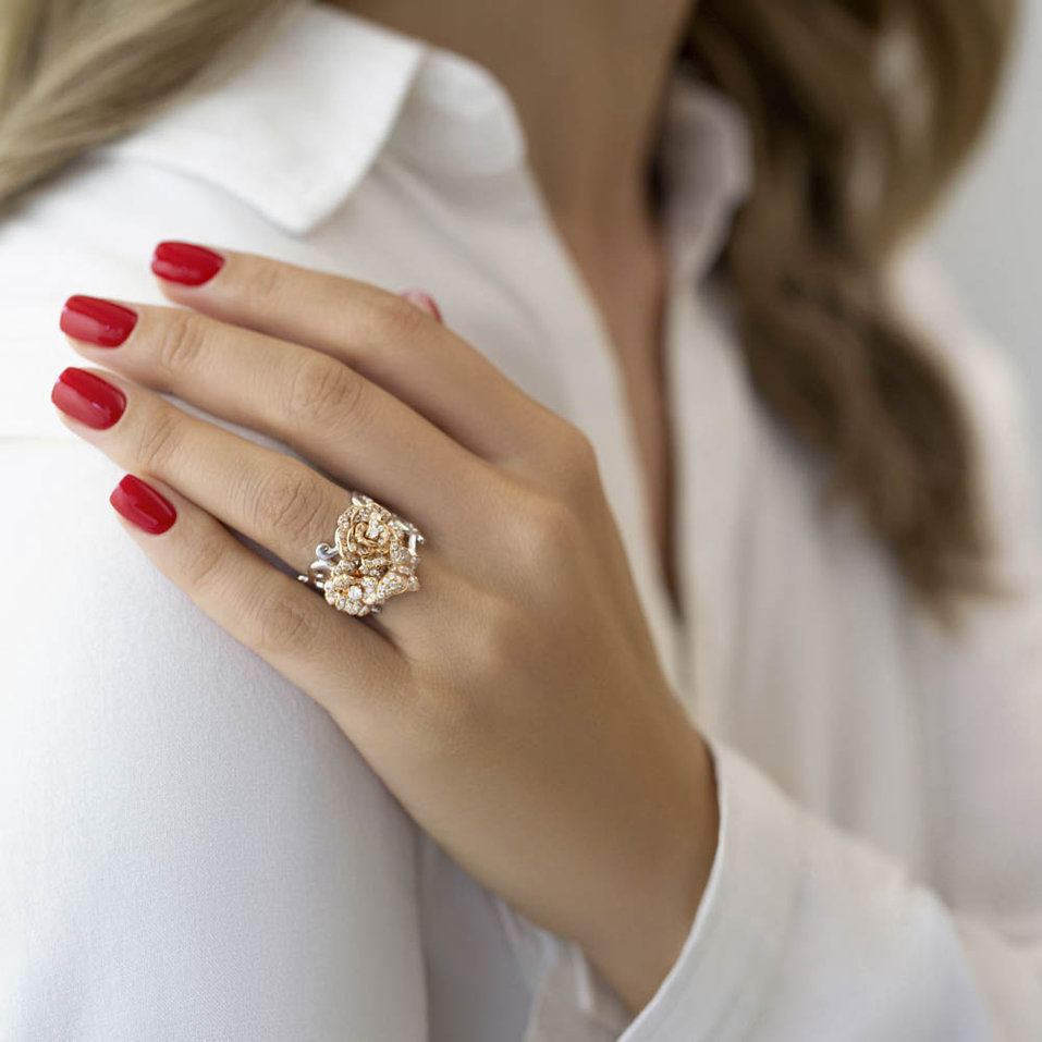 Diamond ring Colossal Flower