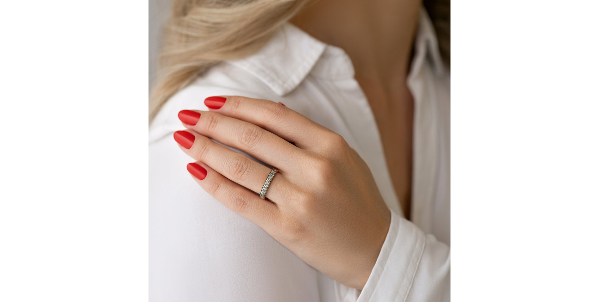 Ring with brown diamonds Orient Passion