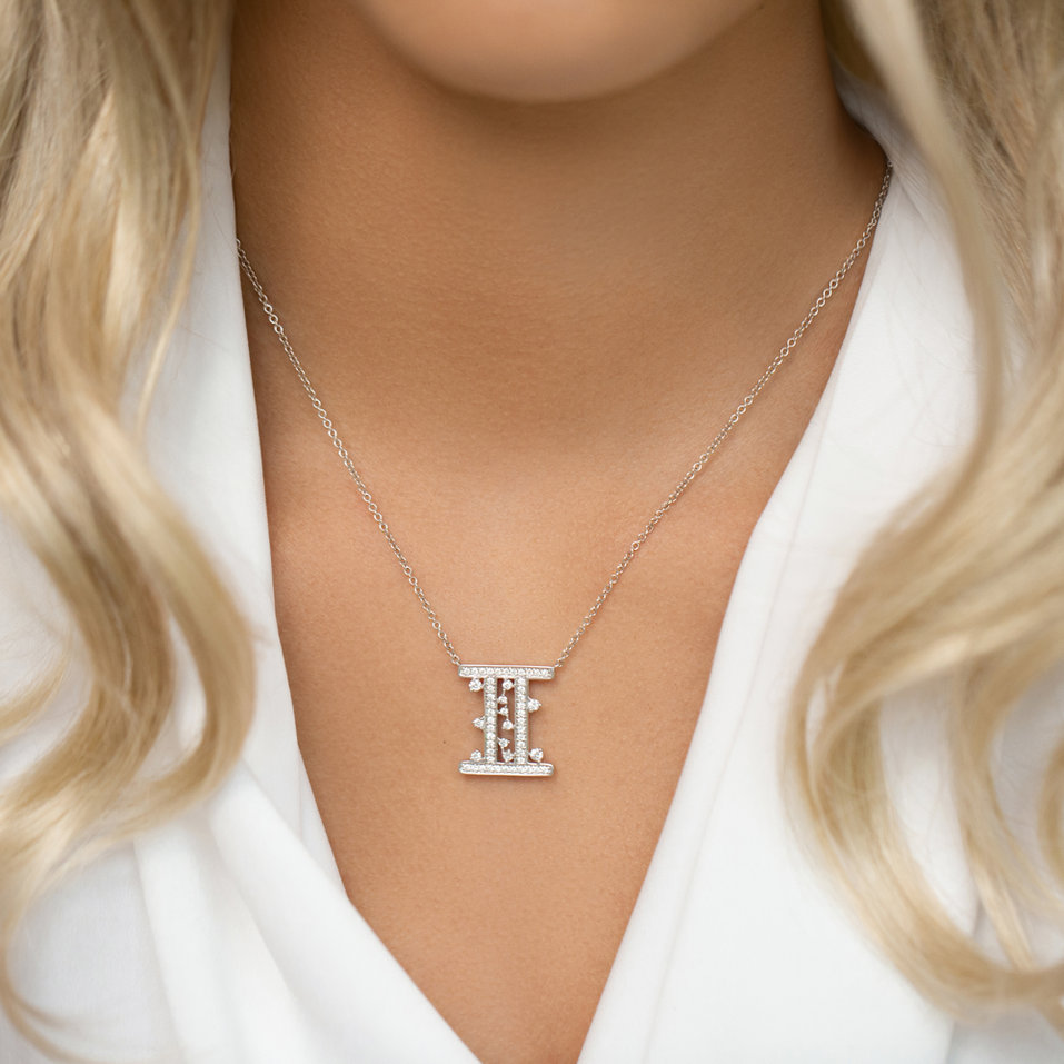 Diamond necklace Goddess Twins