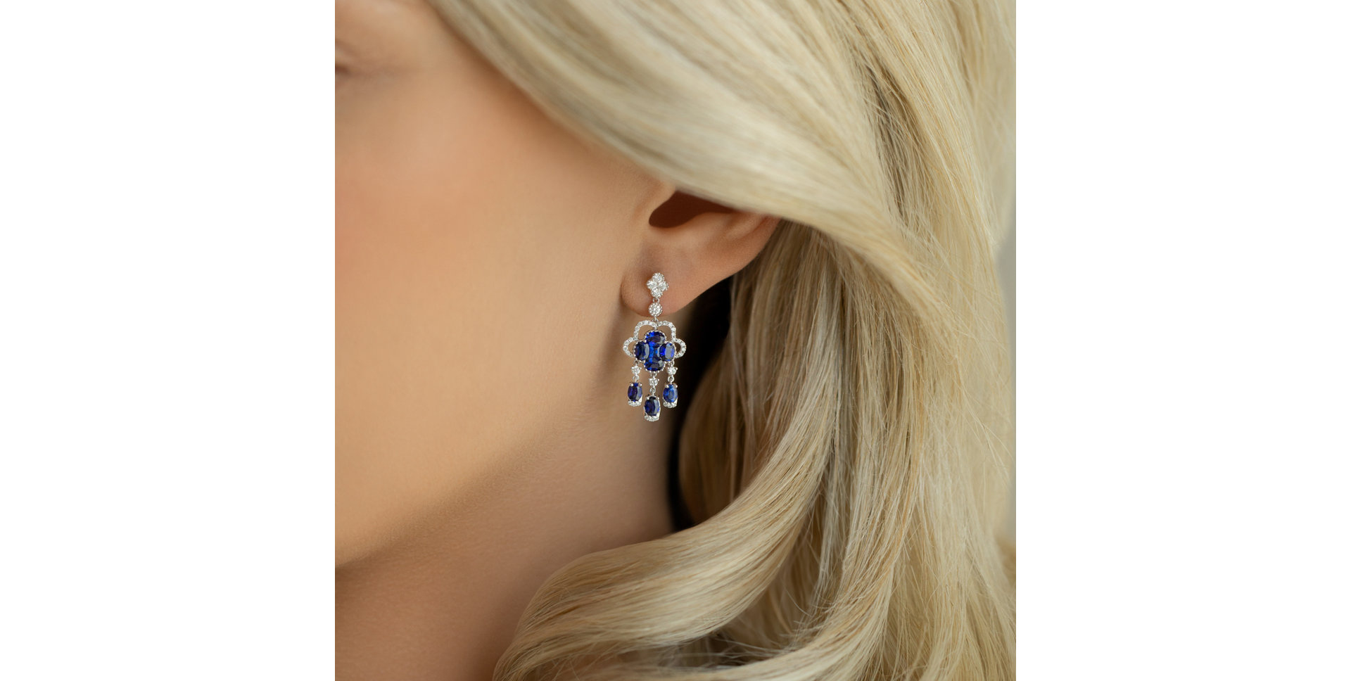Diamond earrings and Sapphire Aristocrat Miracle