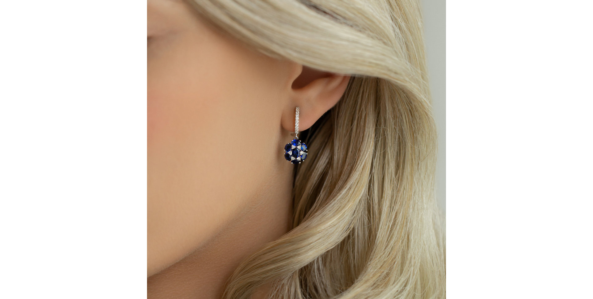 Diamond earrings and Sapphire Sapphire Disco