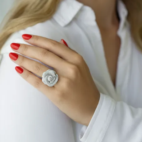 Diamond ring Infinity Rose