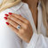 Ring with blue diamonds and white diamonds Passion Treasure3