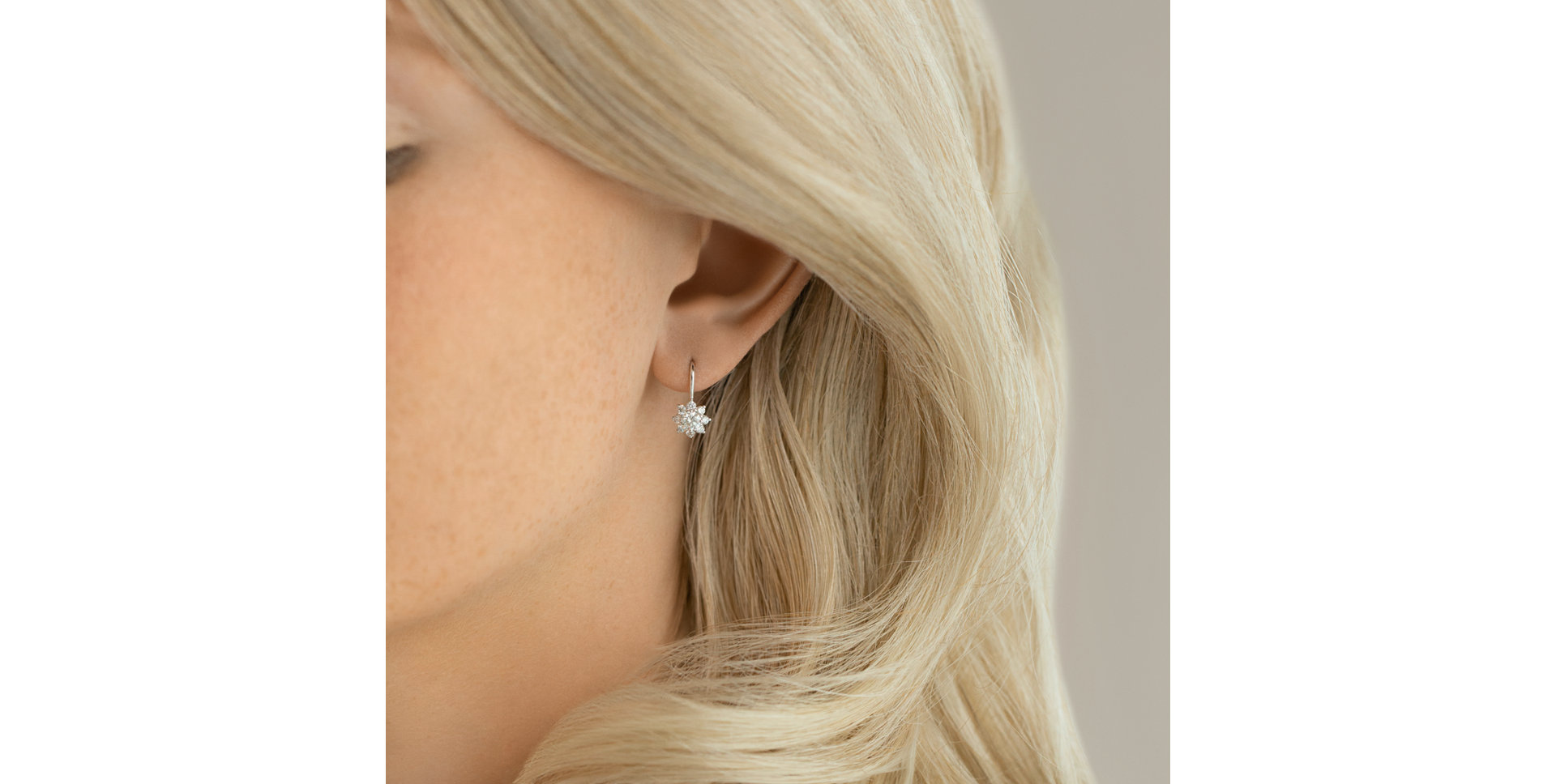 Diamond earrings Snow Storm