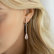 Diamond earrings with Morganite Charming Galaxy4
