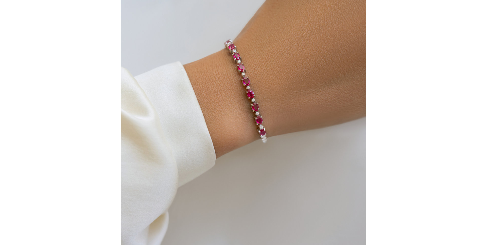Diamond bracelet with Ruby Morrison