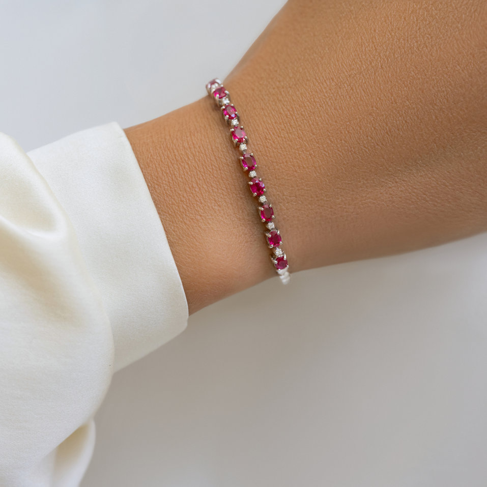 Diamond bracelet with Ruby Morrison