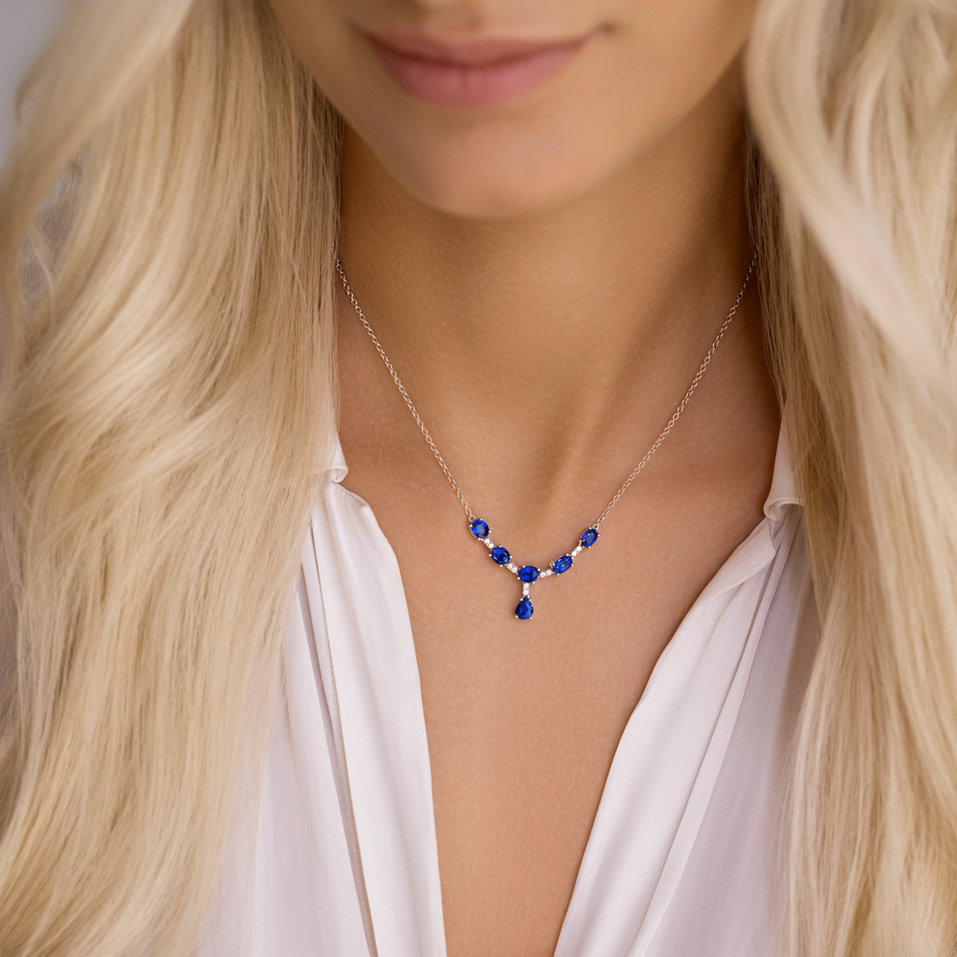 Diamond necklace with Ruby Spark of Fury