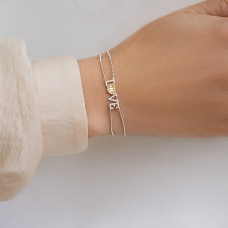 Bracelet with diamonds Love Messenger