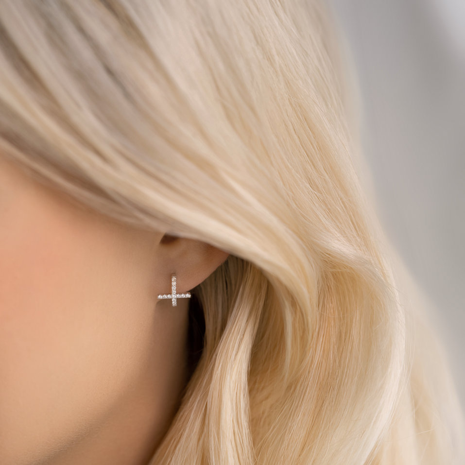 Diamond earrings Timeless Cross