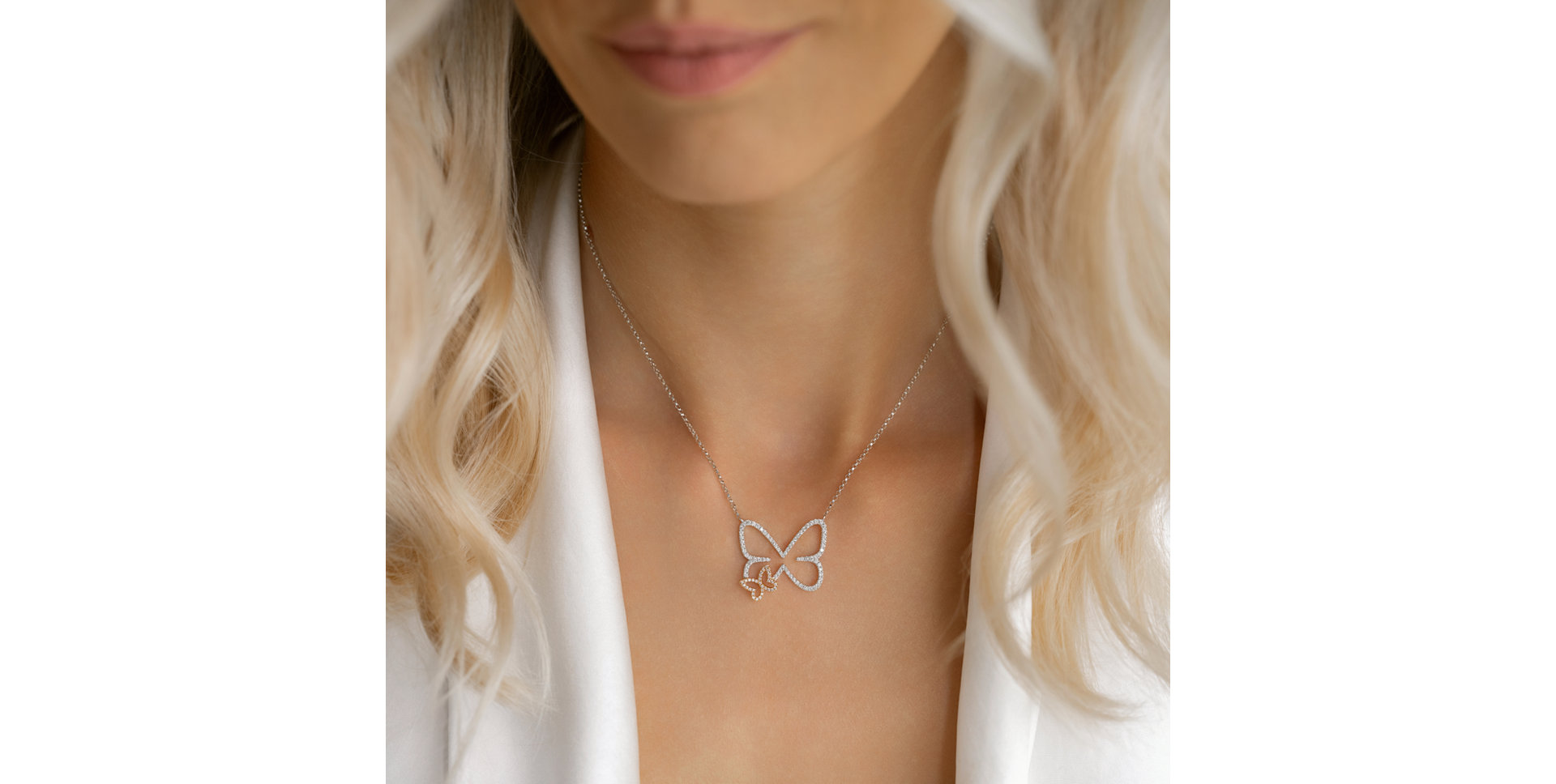 Diamond necklace Mystic Wings