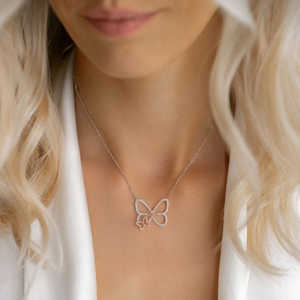 Diamond necklace Mystic Wings