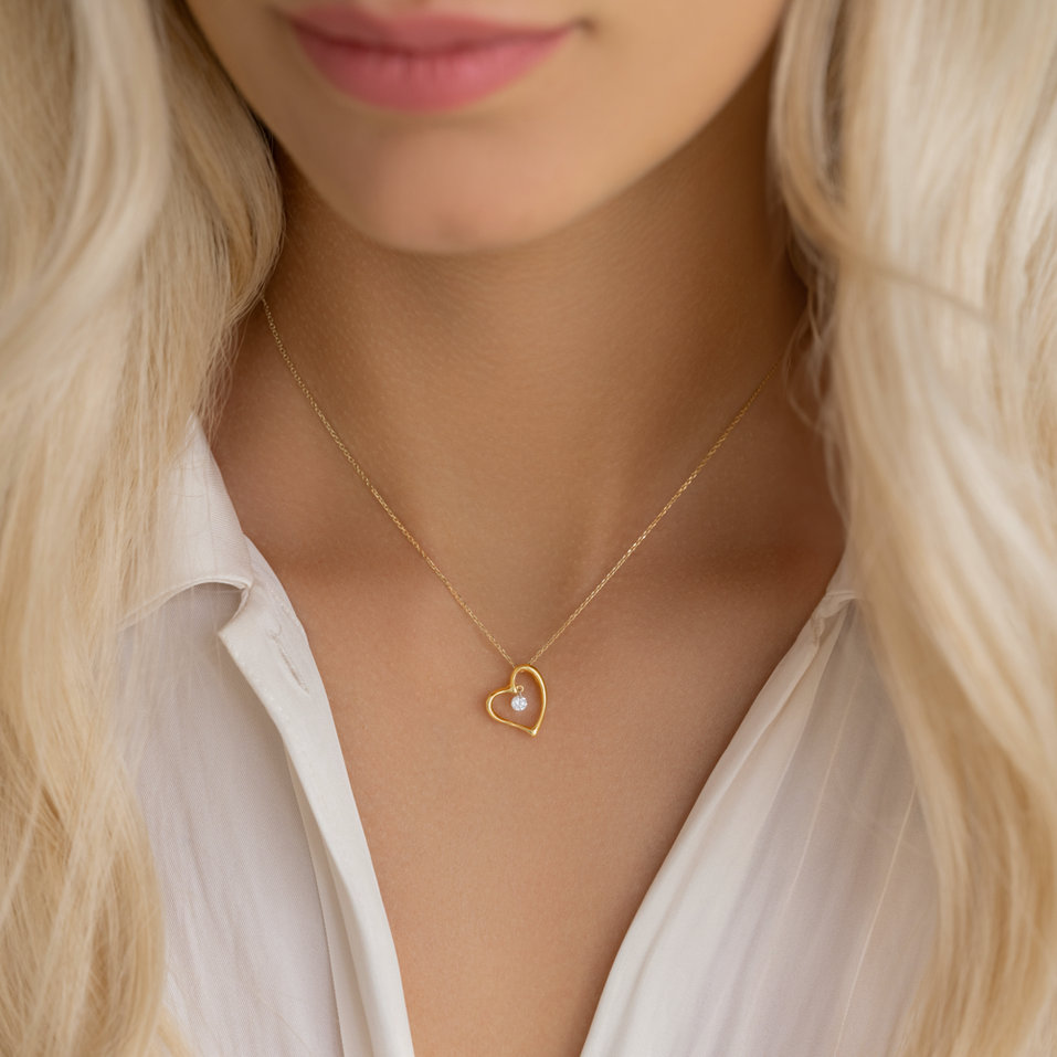 Diamond pendant Jacinthe