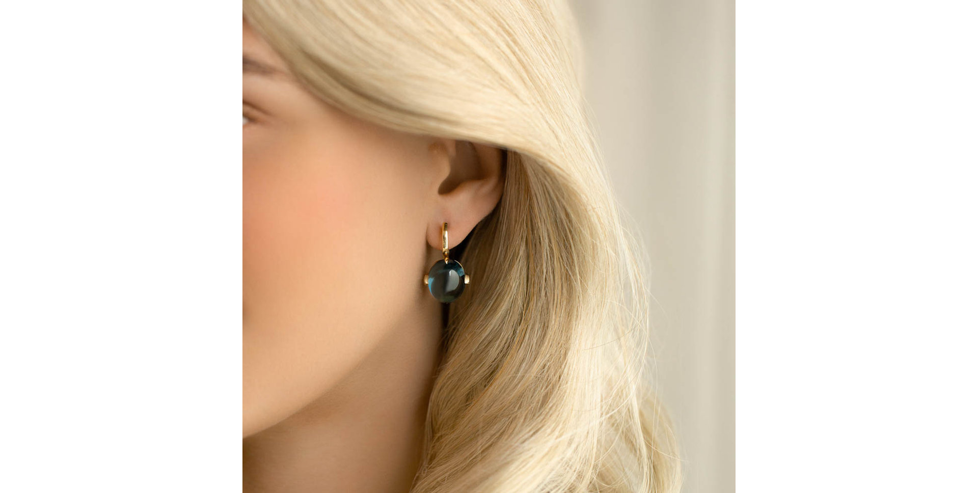 Diamond earrings with Quartz Shining Grace