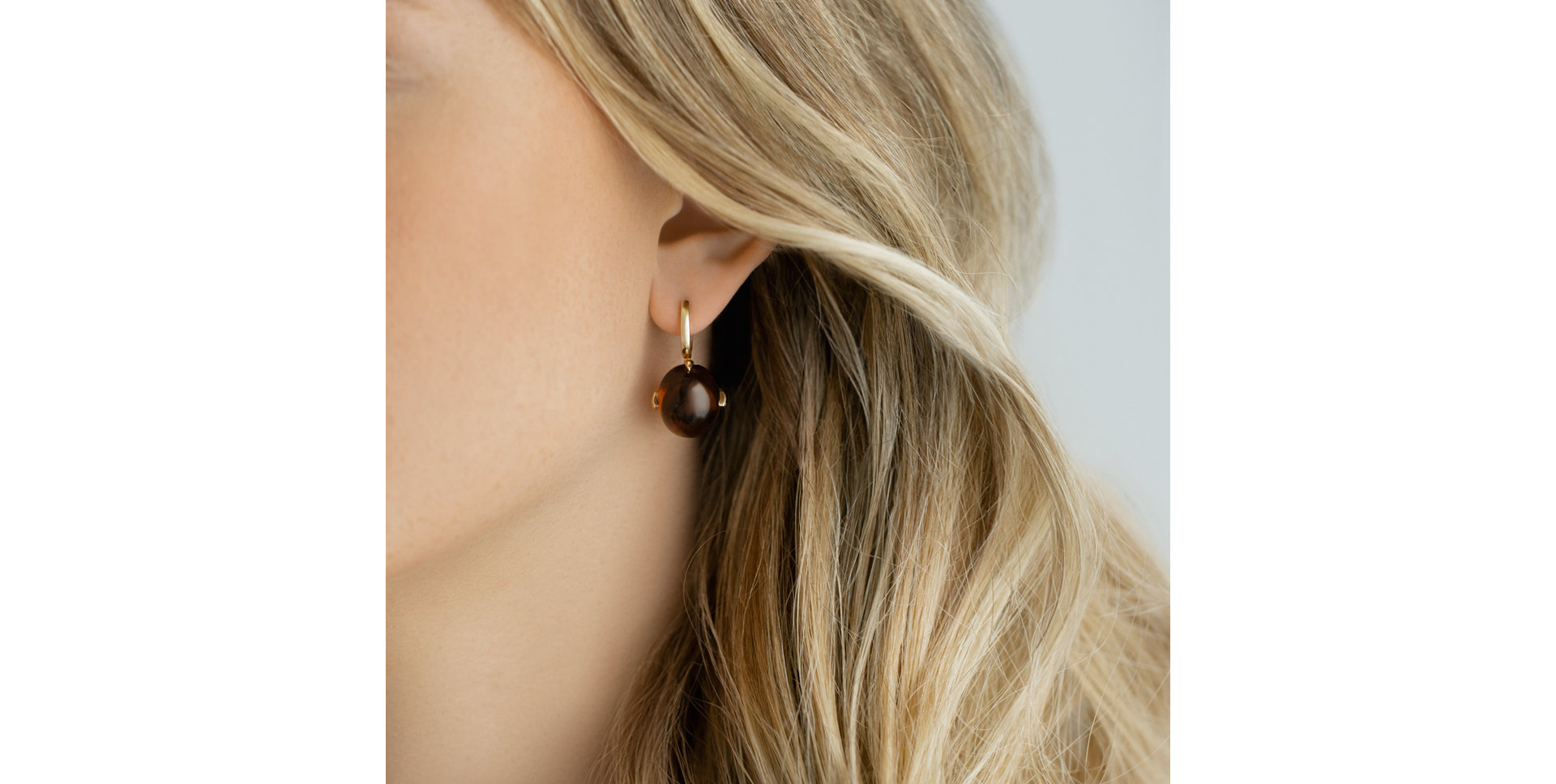 Diamond earrings with Quartz Shining Grace