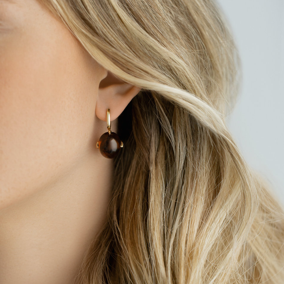 Diamond earrings with Quartz Shining Grace