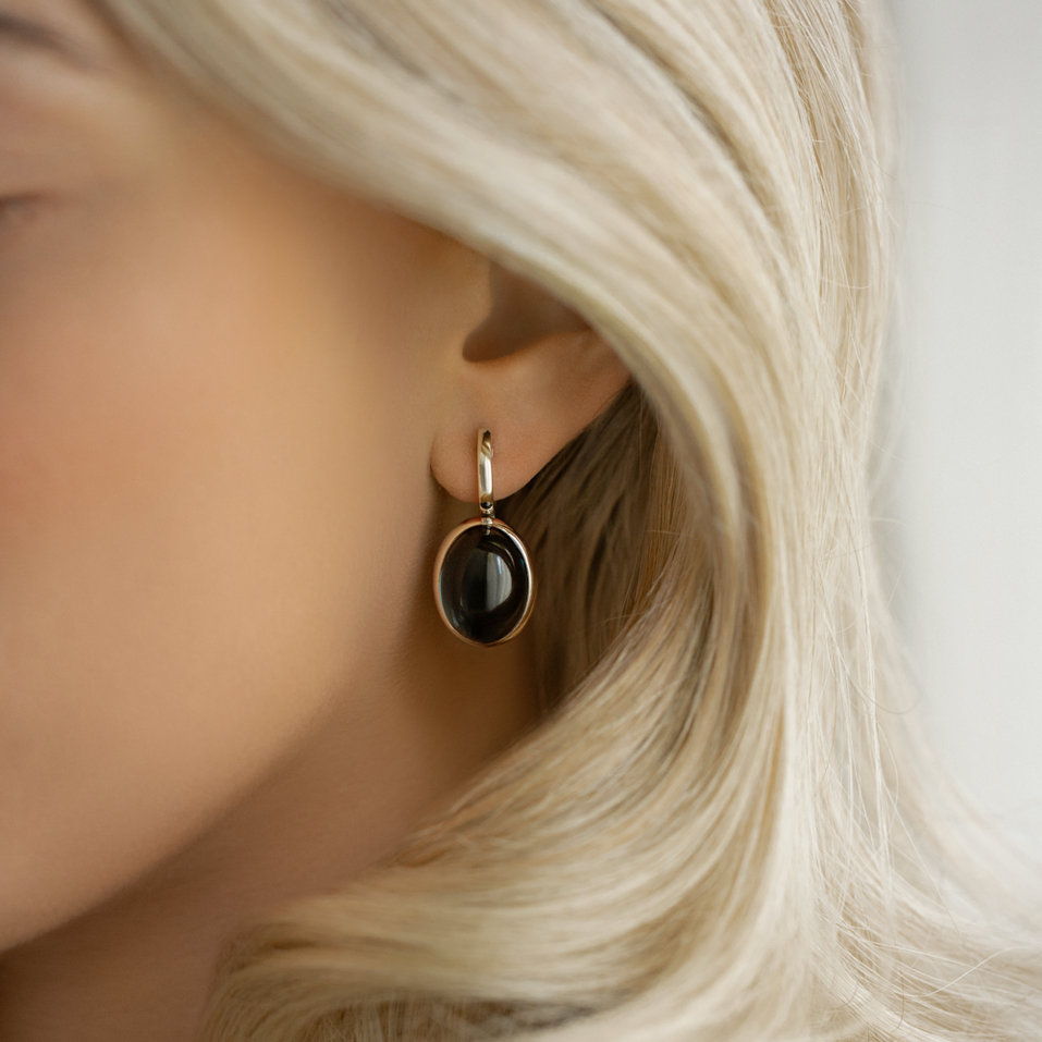 Earrings with Quartz Miracle Cosmos