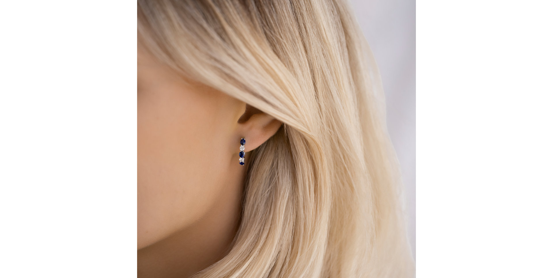 Diamond earrings and Sapphire Elysian Haven