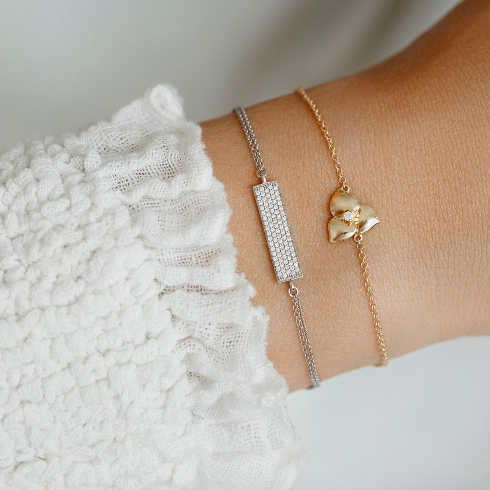 Bracelet with diamonds Winter Memories