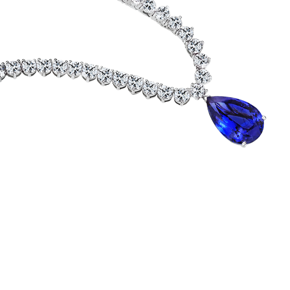 Diamond necklace with Tanzanite Duskborn Age