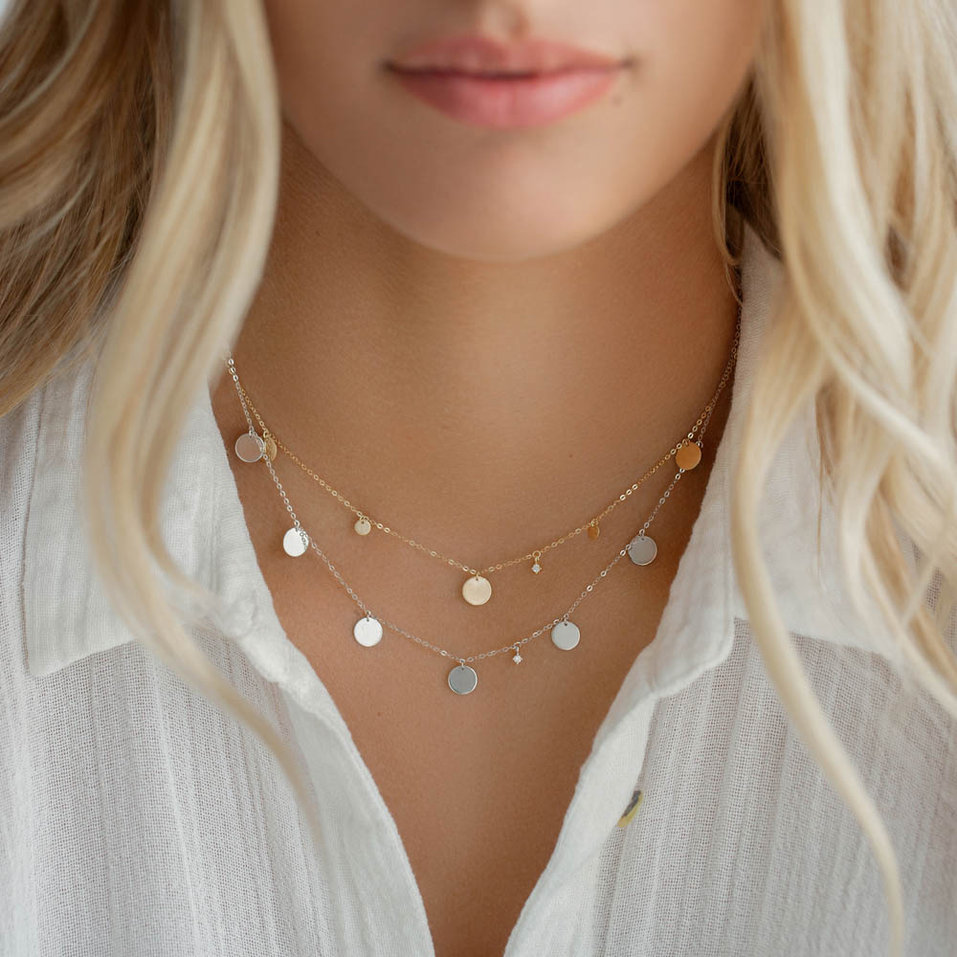 Diamond necklace Circles of Passion