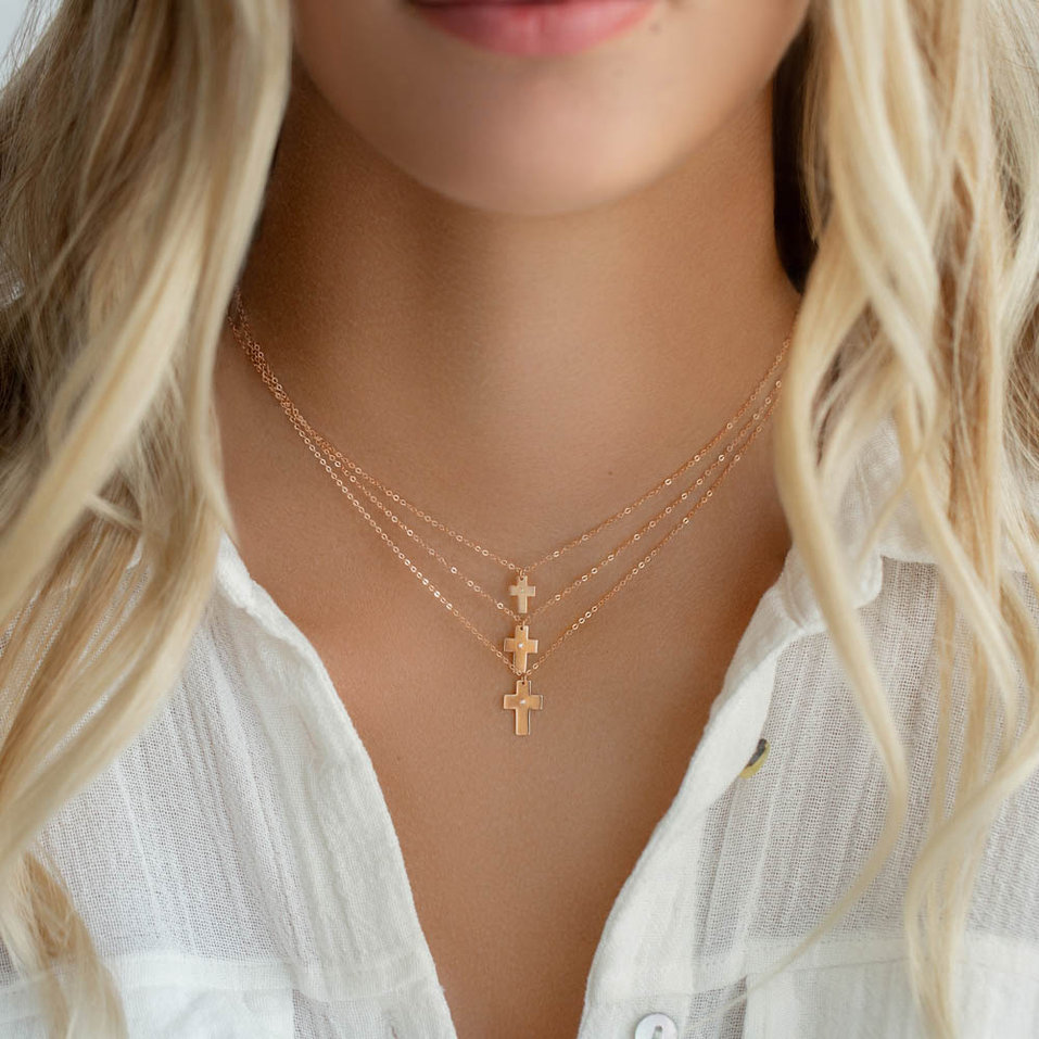 Diamond necklace Cross of Confession