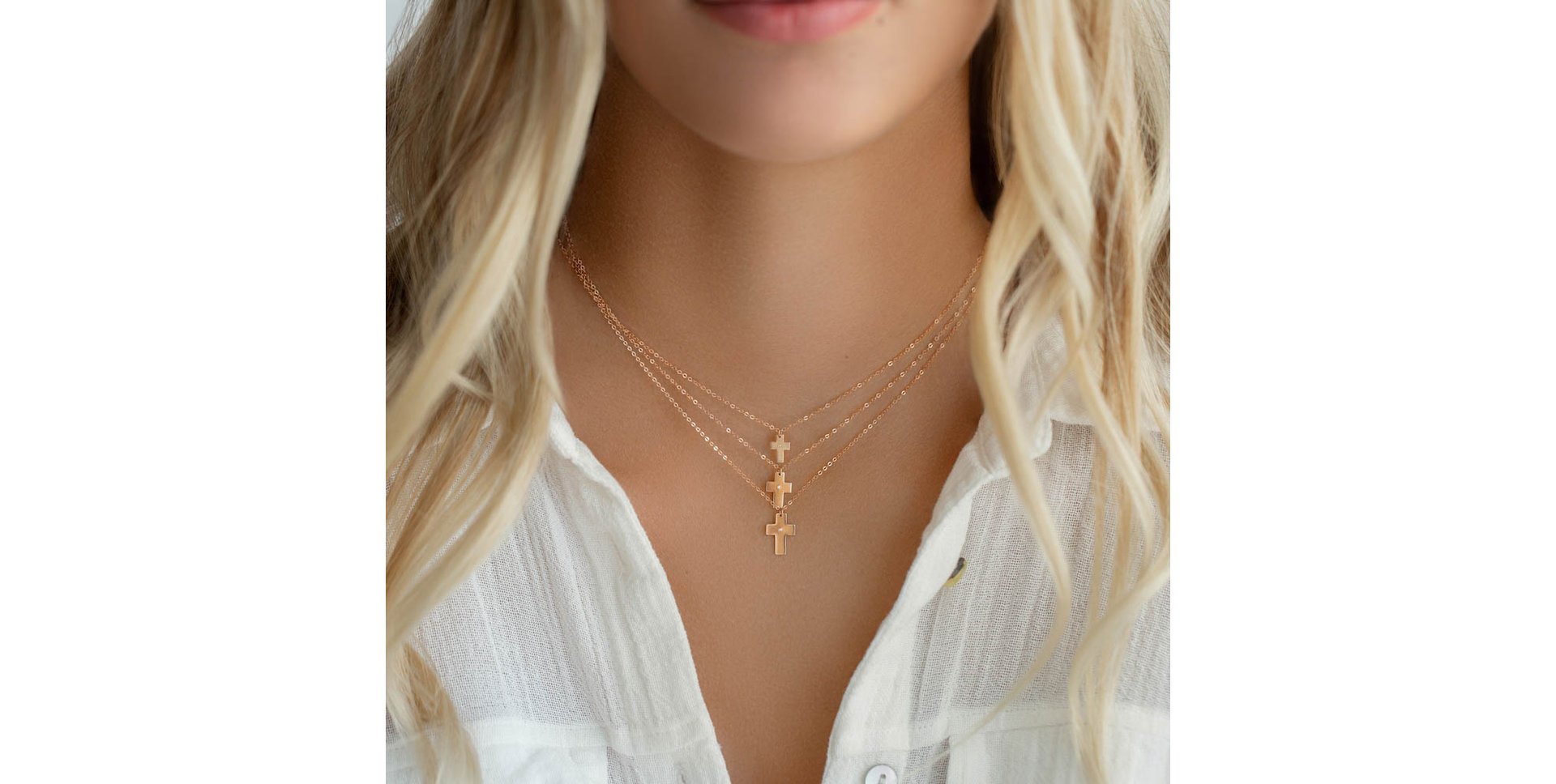 Diamond necklace Cross of Declaration