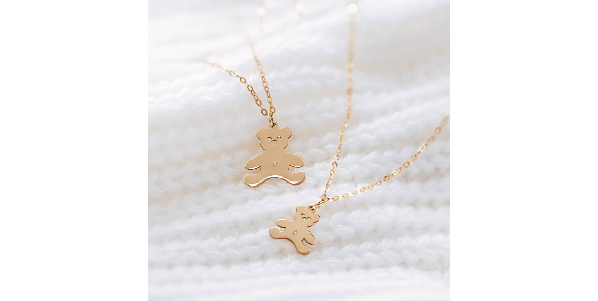 Diamond necklace Teddy Bear