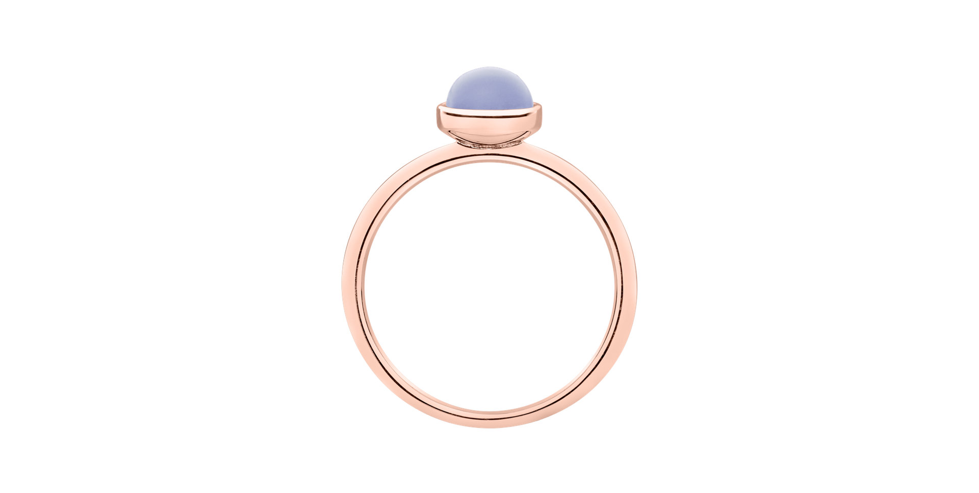 Ring with Blue Chalcedony Bonbon