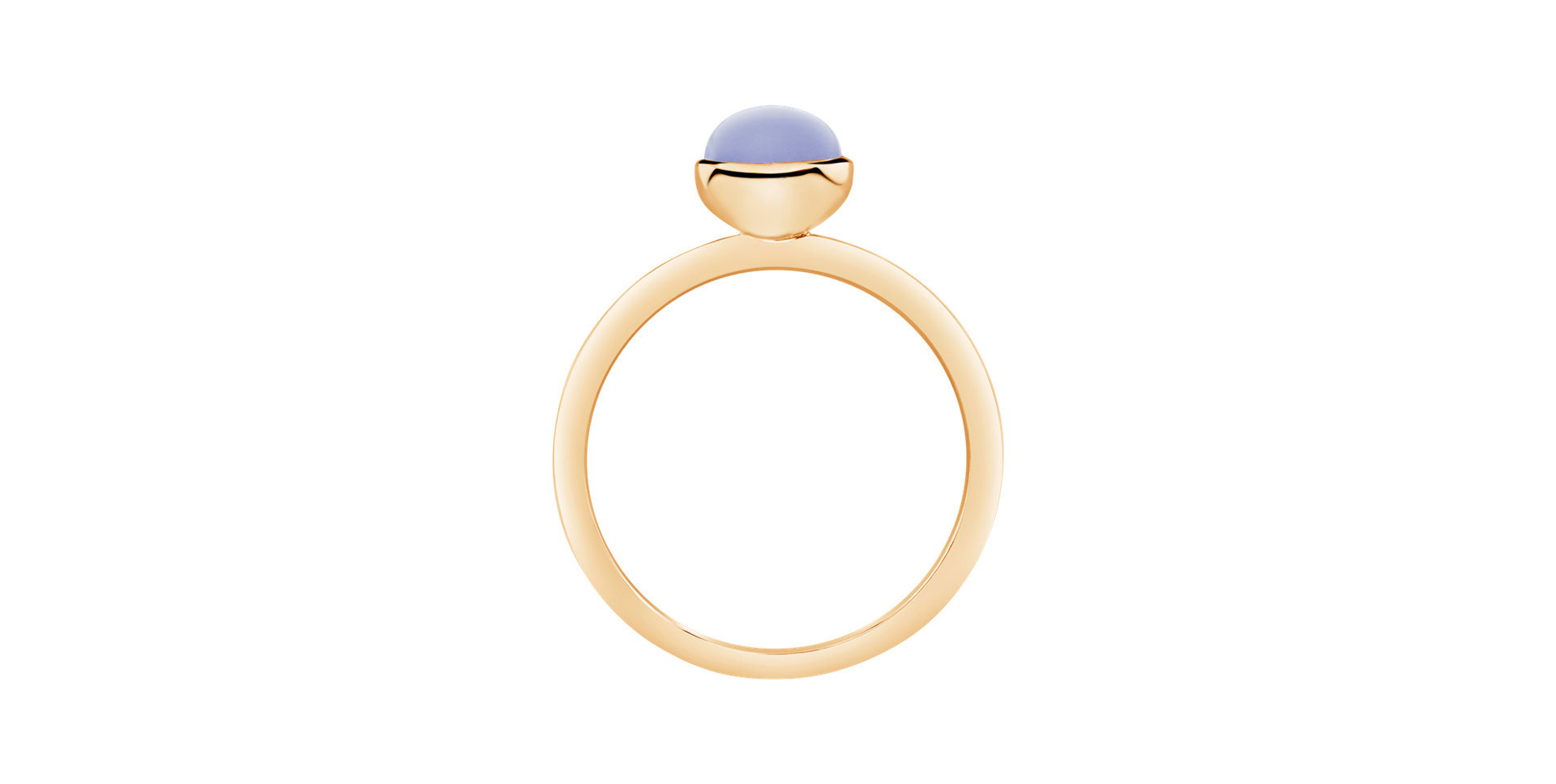 Ring with Blue Chalcedony Bonbon