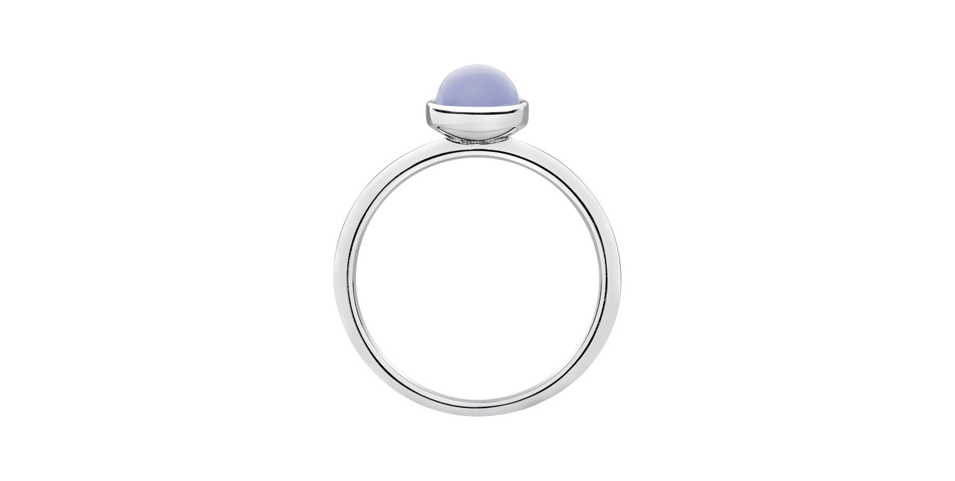 Ring with Blue Chalcedony Bonbon