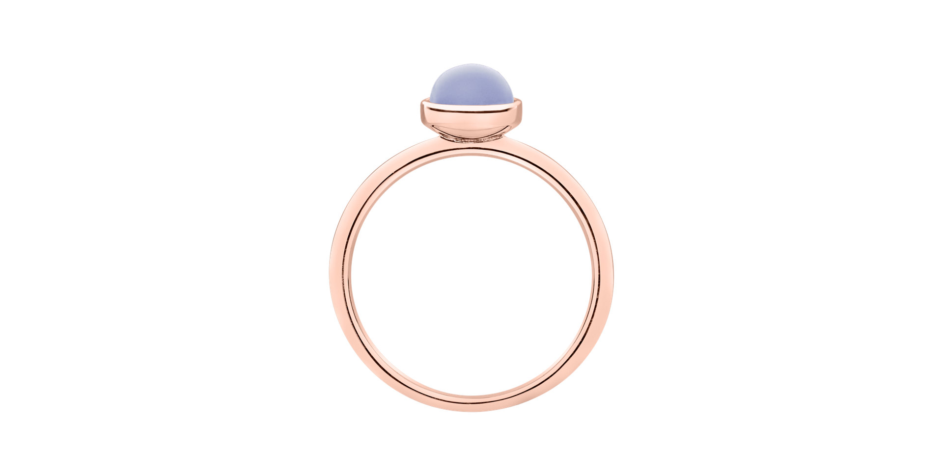 Ring with Blue Chalcedony Bonbon