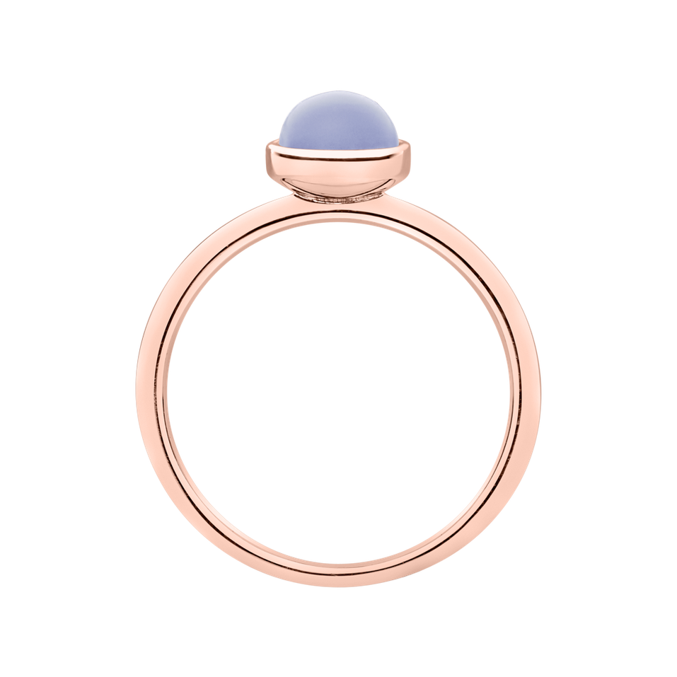 Ring with Blue Chalcedony Bonbon
