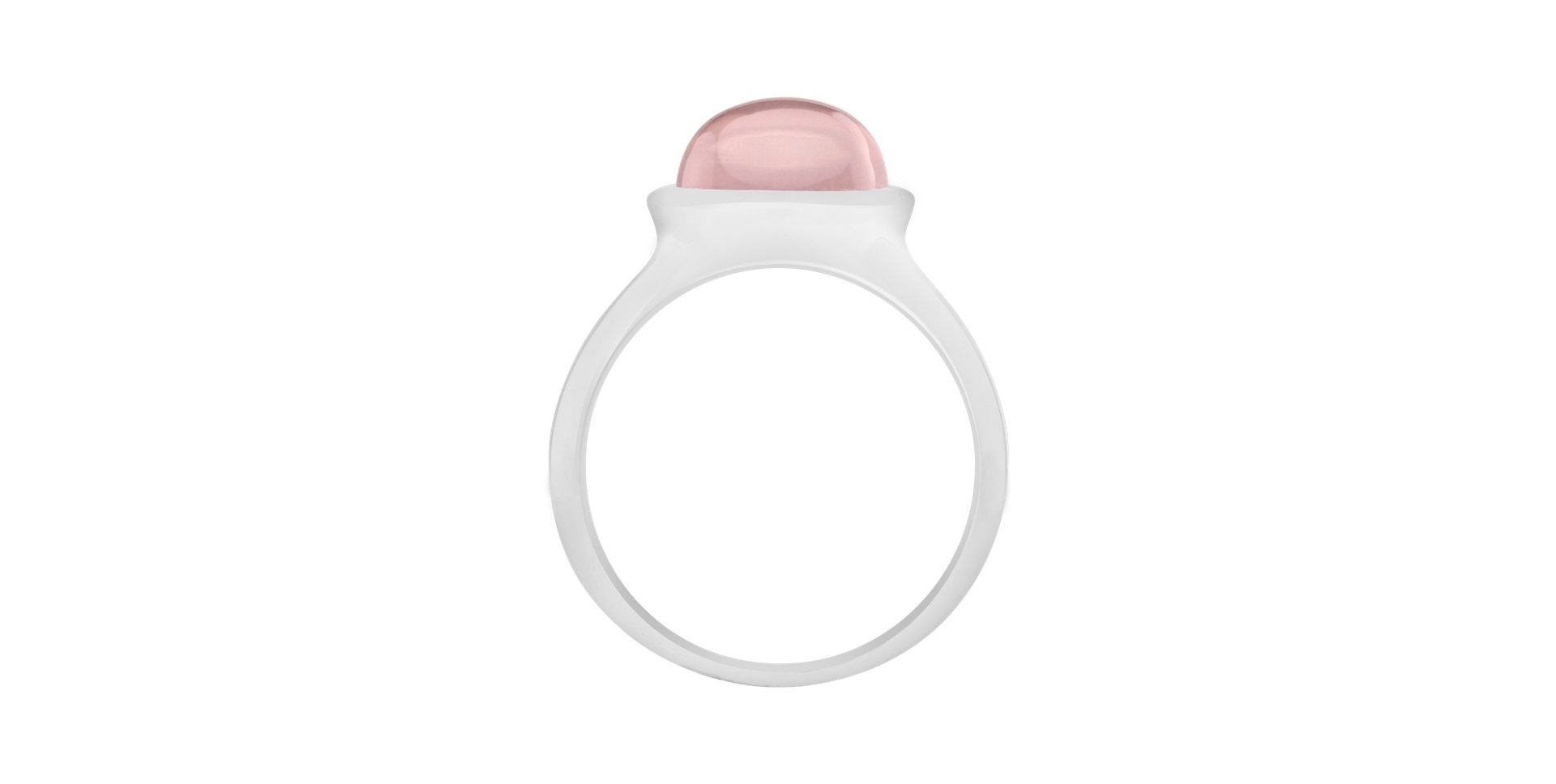Ring with Rose Quartz Bonbon