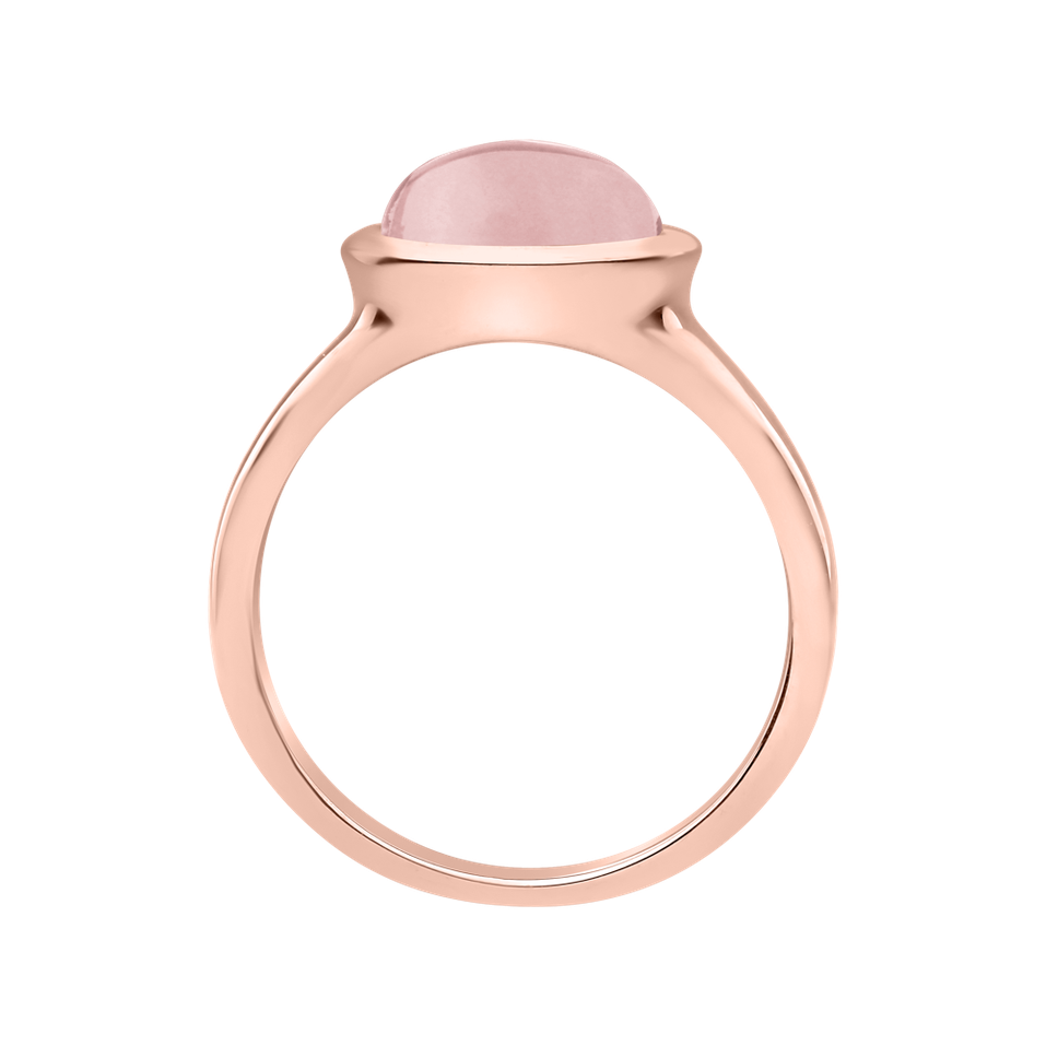 Ring with Rose Quartz Bonbon