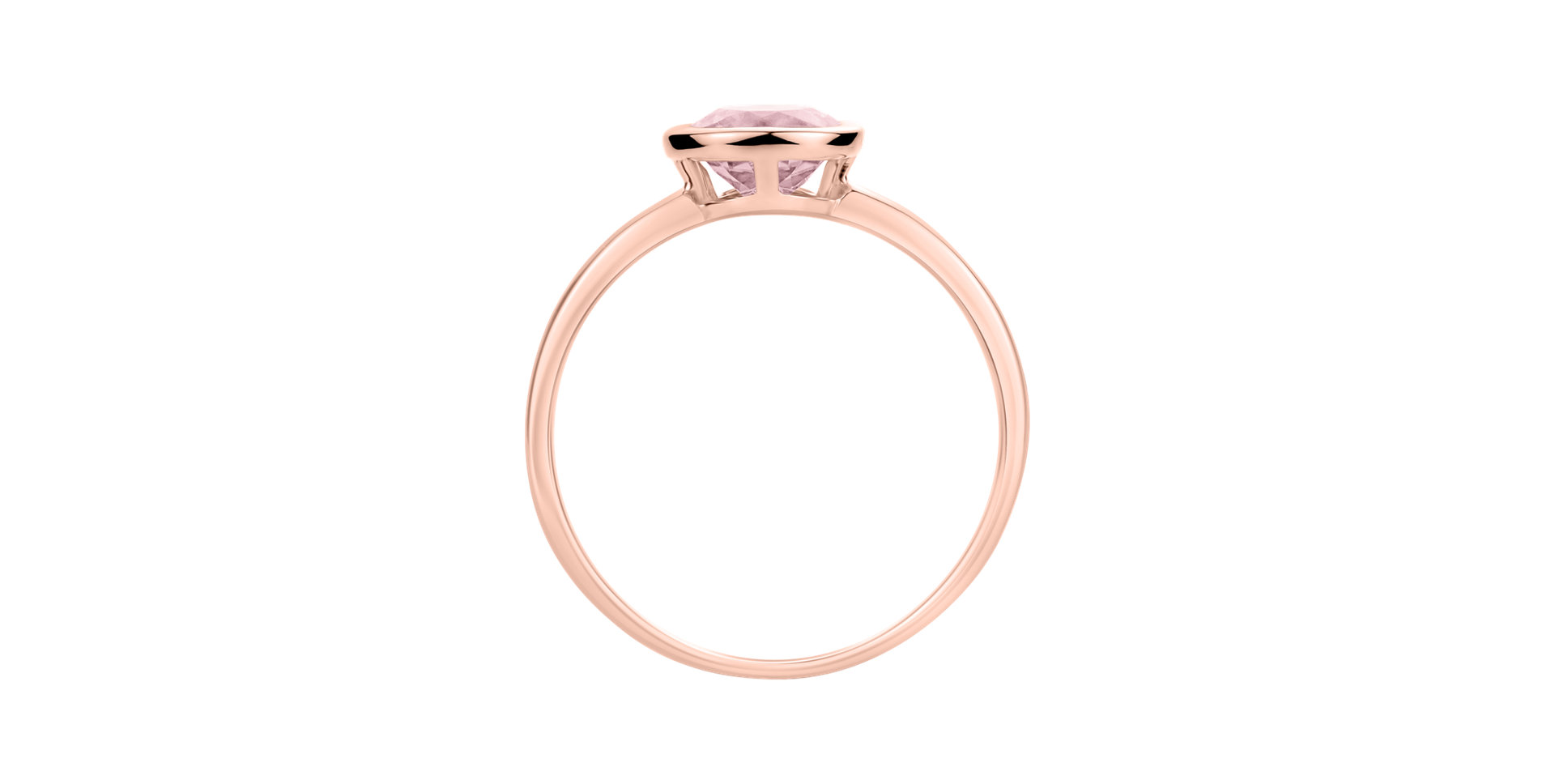 Ring with Rose Quartz Bonbon