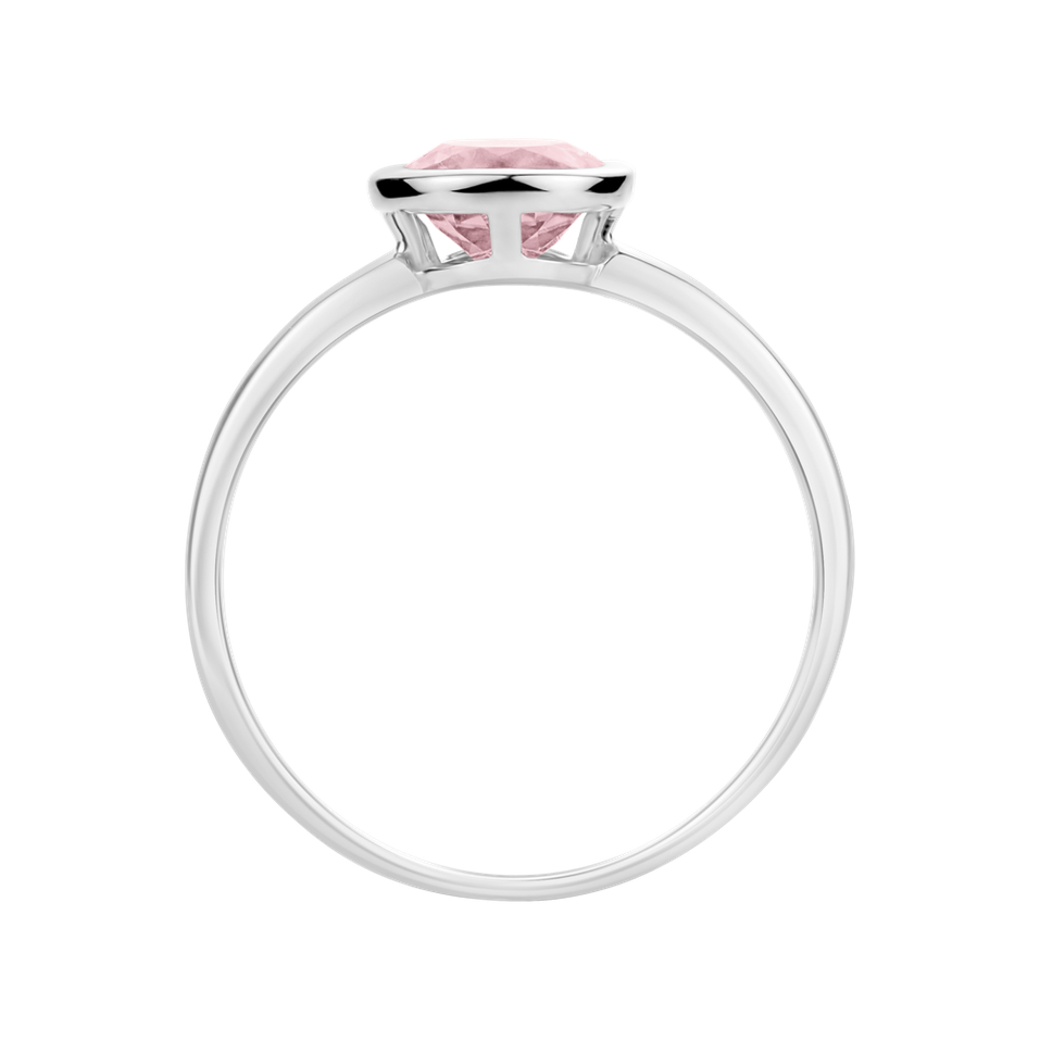 Ring with Rose Quartz Bonbon