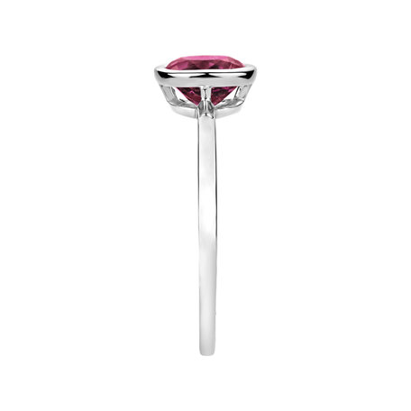 Ring with Topaz Pink Bonbon