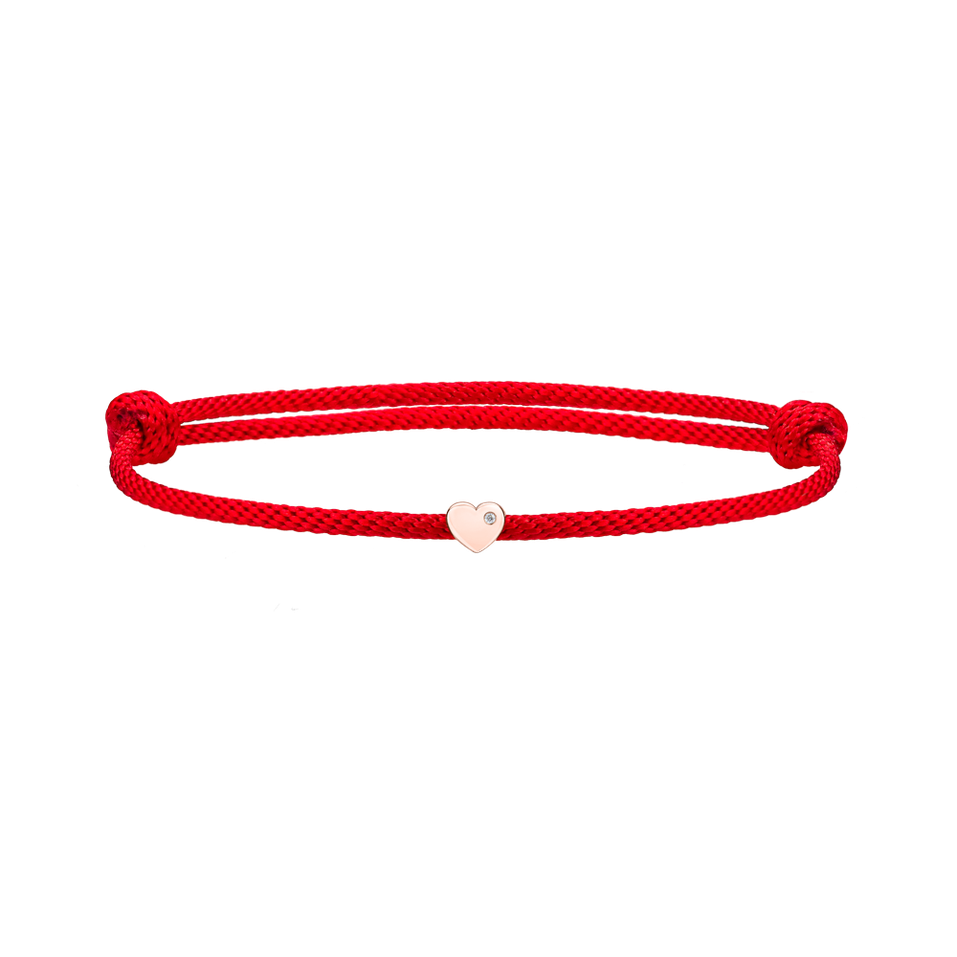 Diamond bracelet Red Heart
