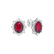 Diamond earrings with Ruby Princess3