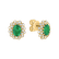 Diamond earrings with Emerald Fairy Goddess2
