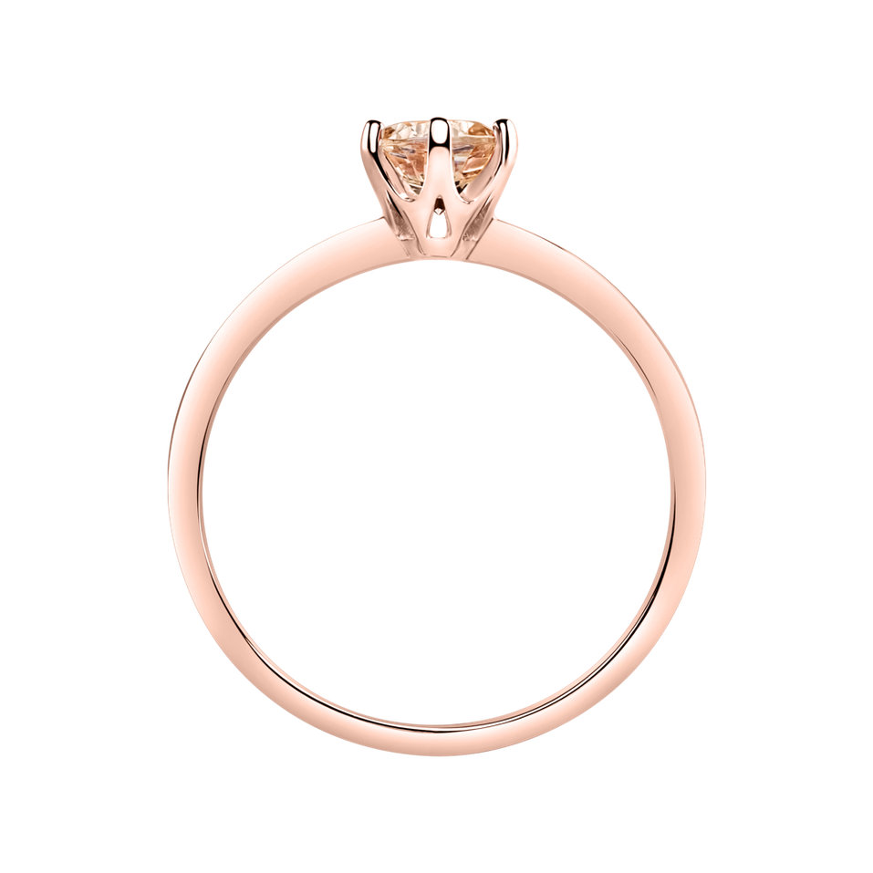 Ring with Morganite Bonbon