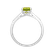 Diamond ring with Peridot Bonbon4