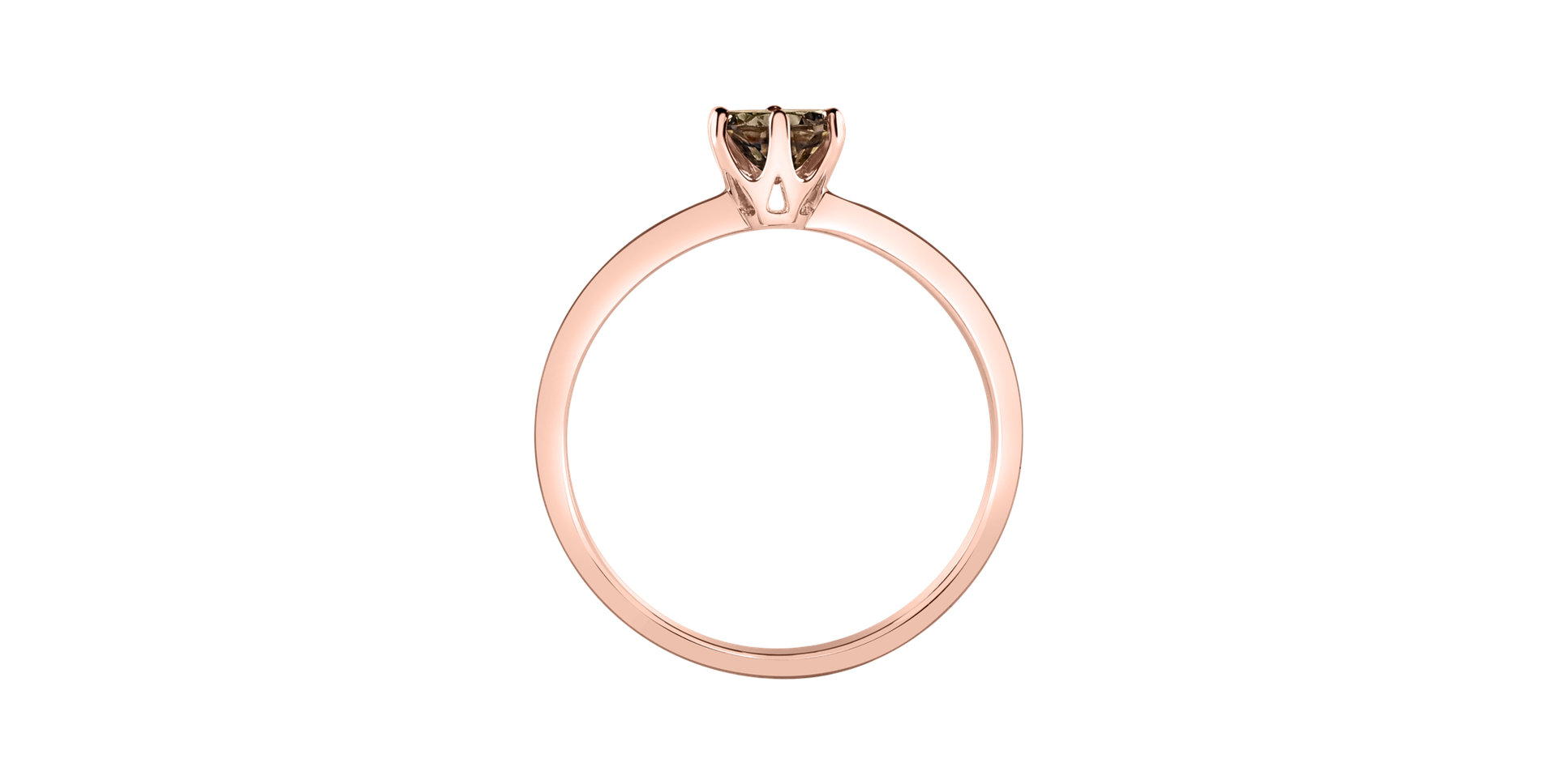 Ring with Smoky Quartz Bonbon