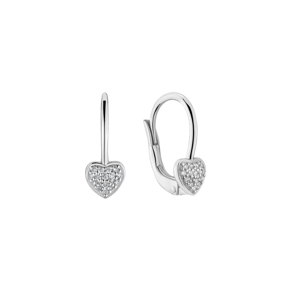 Diamond earrings Sparkle Heart