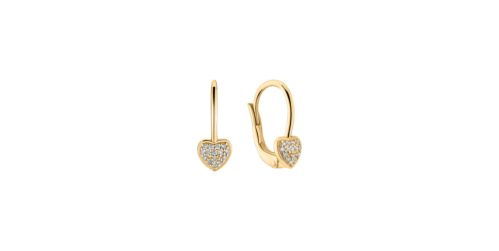 Diamond earrings Sparkle Heart