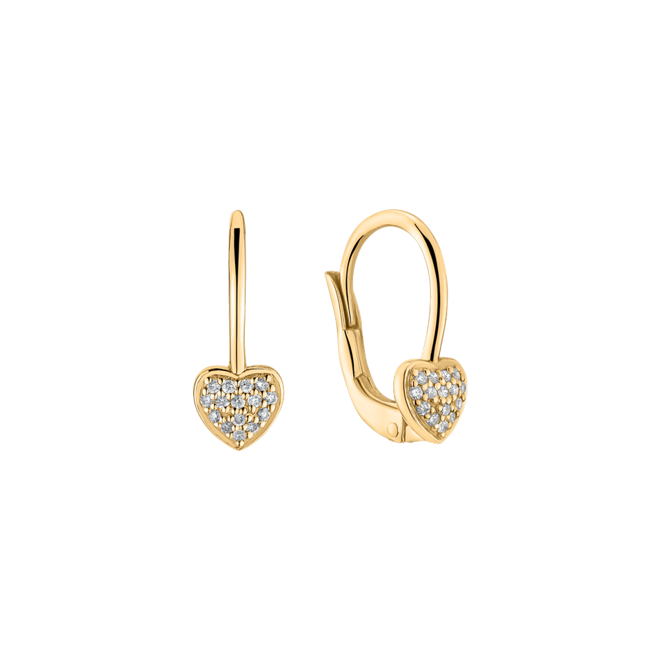 Diamond earrings Sparkle Heart