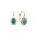 Diamond earrings with Emerald Princess3
